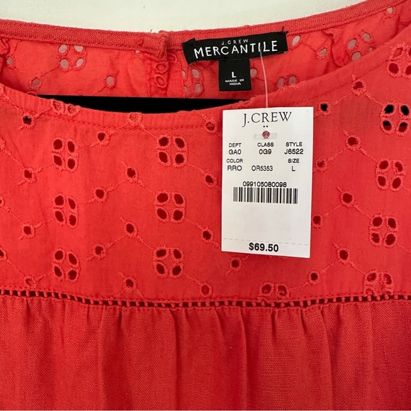 J.Crew Mercantile | Linen Blend Long Sleeve Blouse – Size L (NWT) - Picture 3 of 10